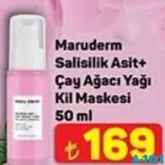 MARUDERM SALİSİLİK ASİT + ÇAY AĞACI YAĞI KİL MASKESİ 50 ML fiyat ve kampanya bilgisi